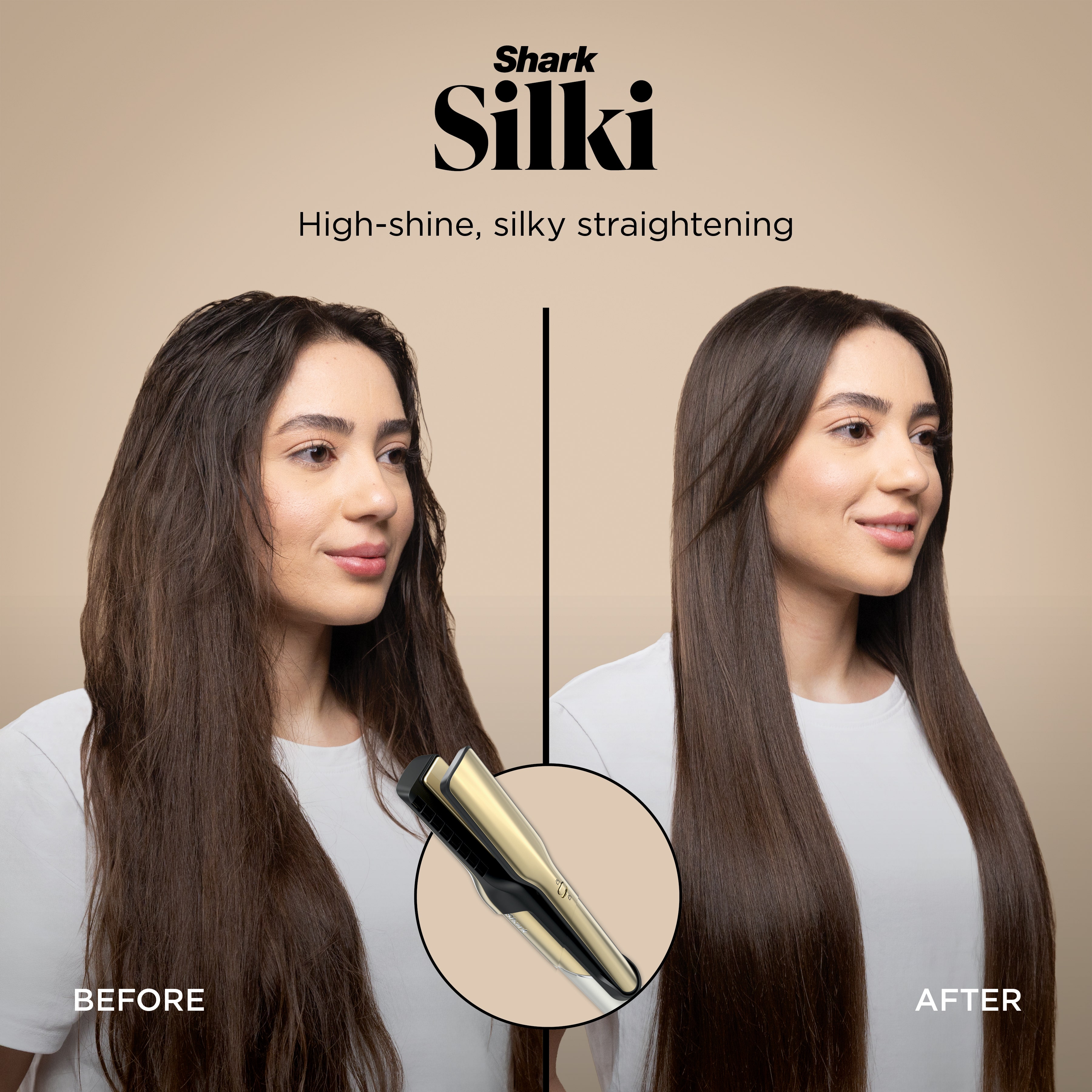 Straighten with Shark Glam