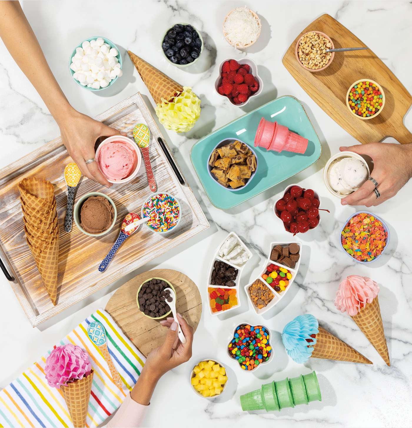 Frozen treats and milkshakes